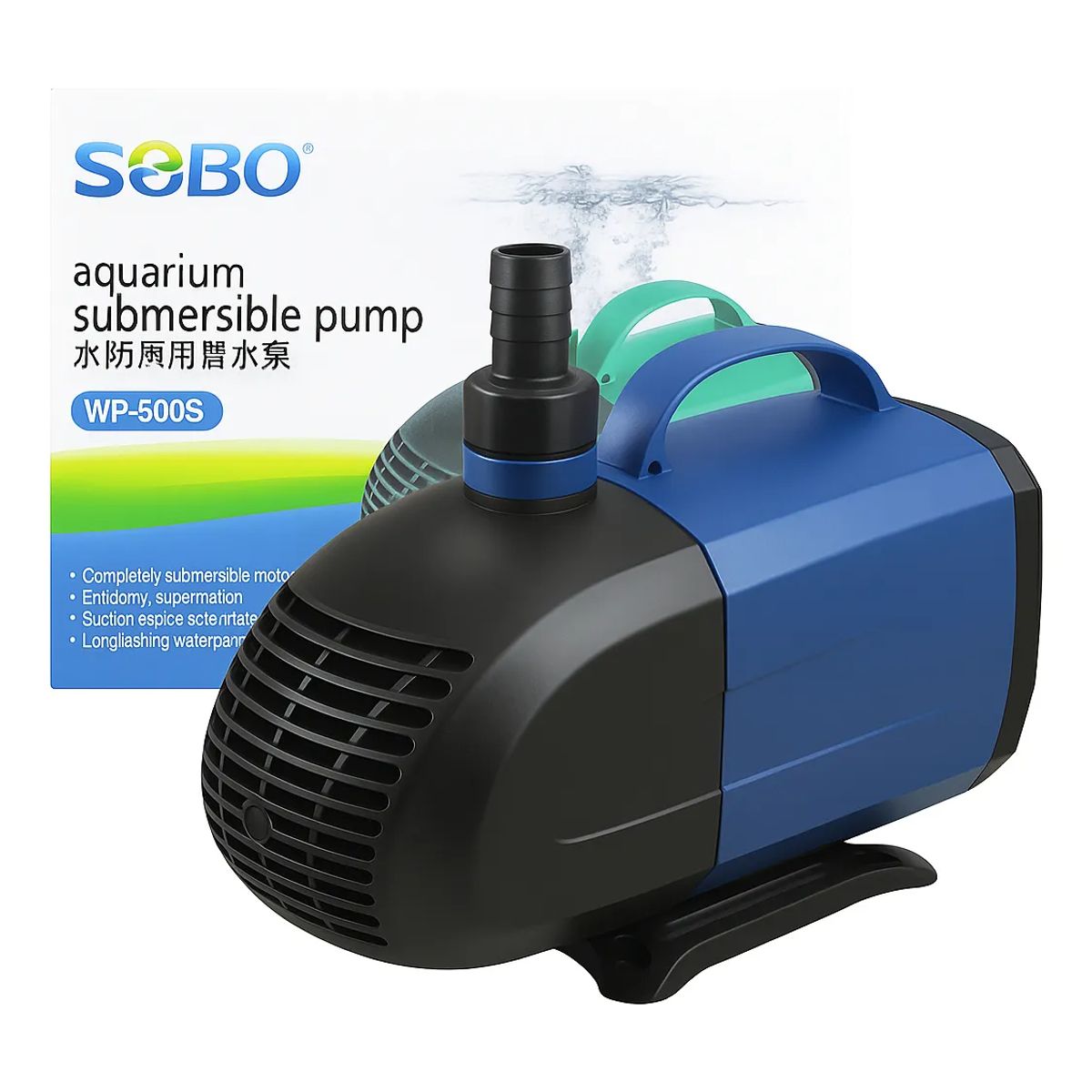 GENERICO - BOMBA SUMERGIBLE SOBO WP-500S PECERA CASCADA HIDROPONÍA