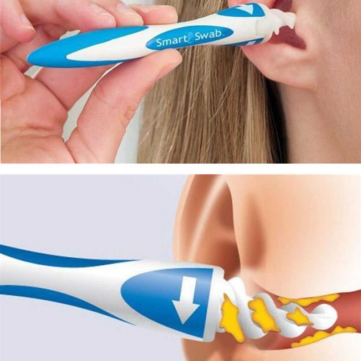 MEGIMPERU - Pack X2 Limpiador de Cera para Oídos Hisopo de Silicona