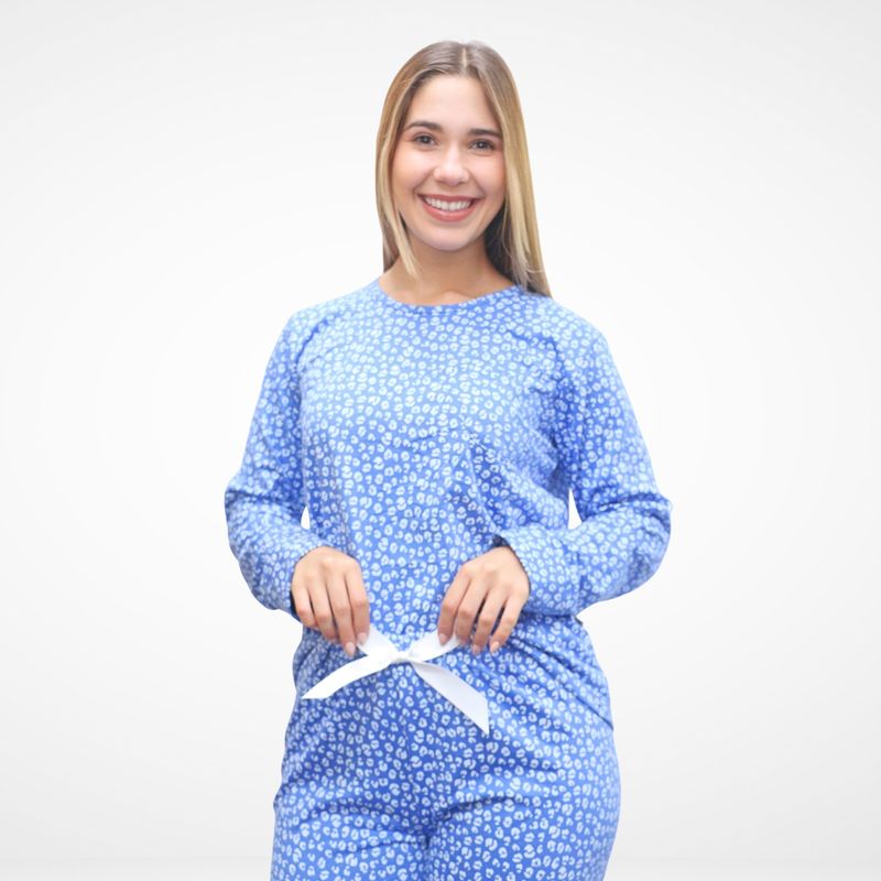 GENERICO - Pijama Algodon Animal Print Cobert - Inga Pijamas