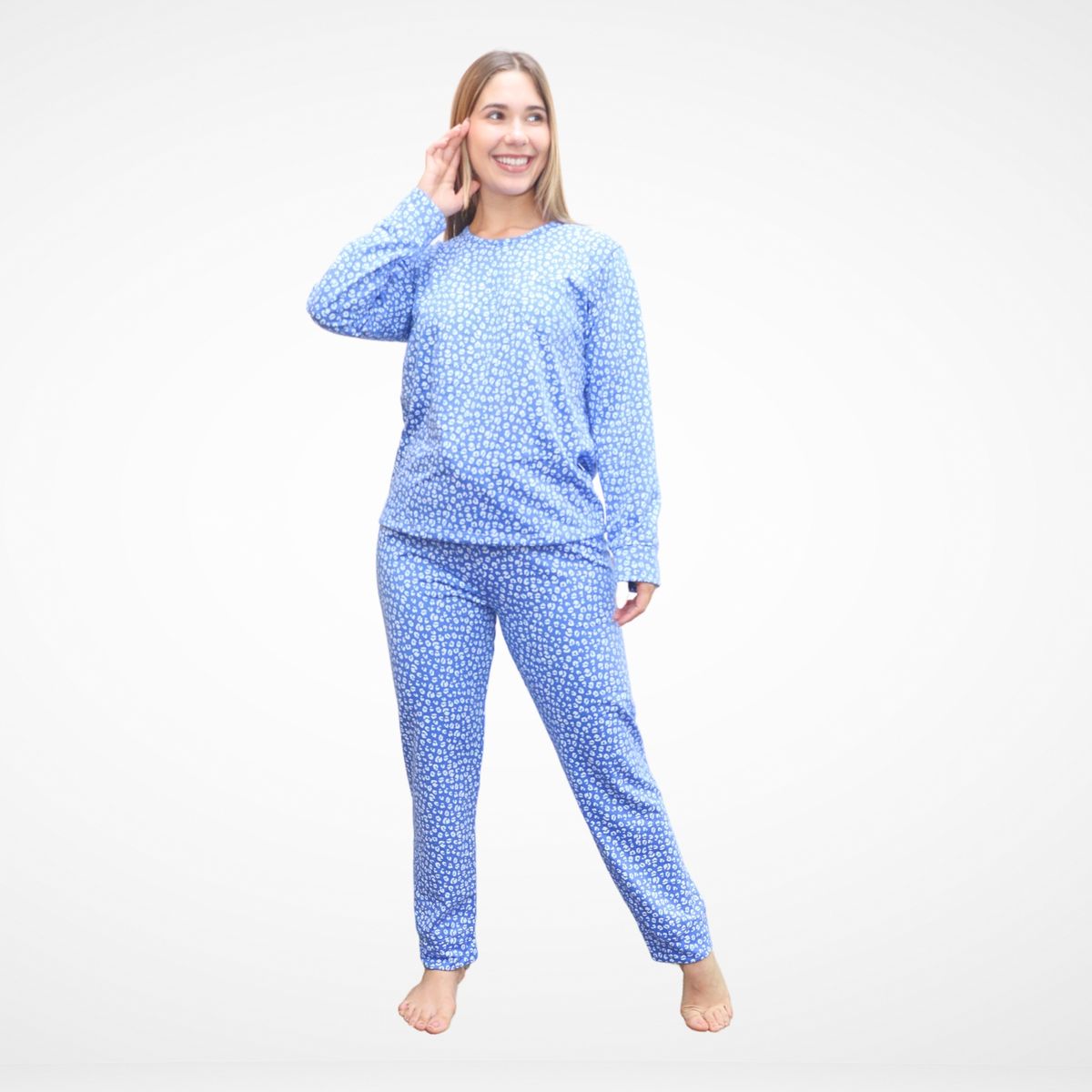 GENERICO - Pijama Algodon Animal Print Cobert - Inga Pijamas