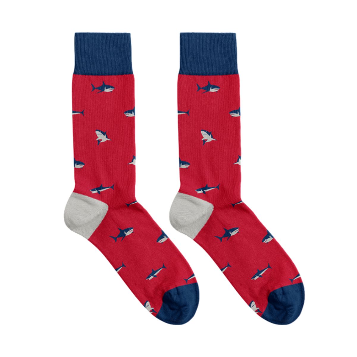 BILLY BROWN - Medias Tiburón con Diseño, Unisex, 1 Par