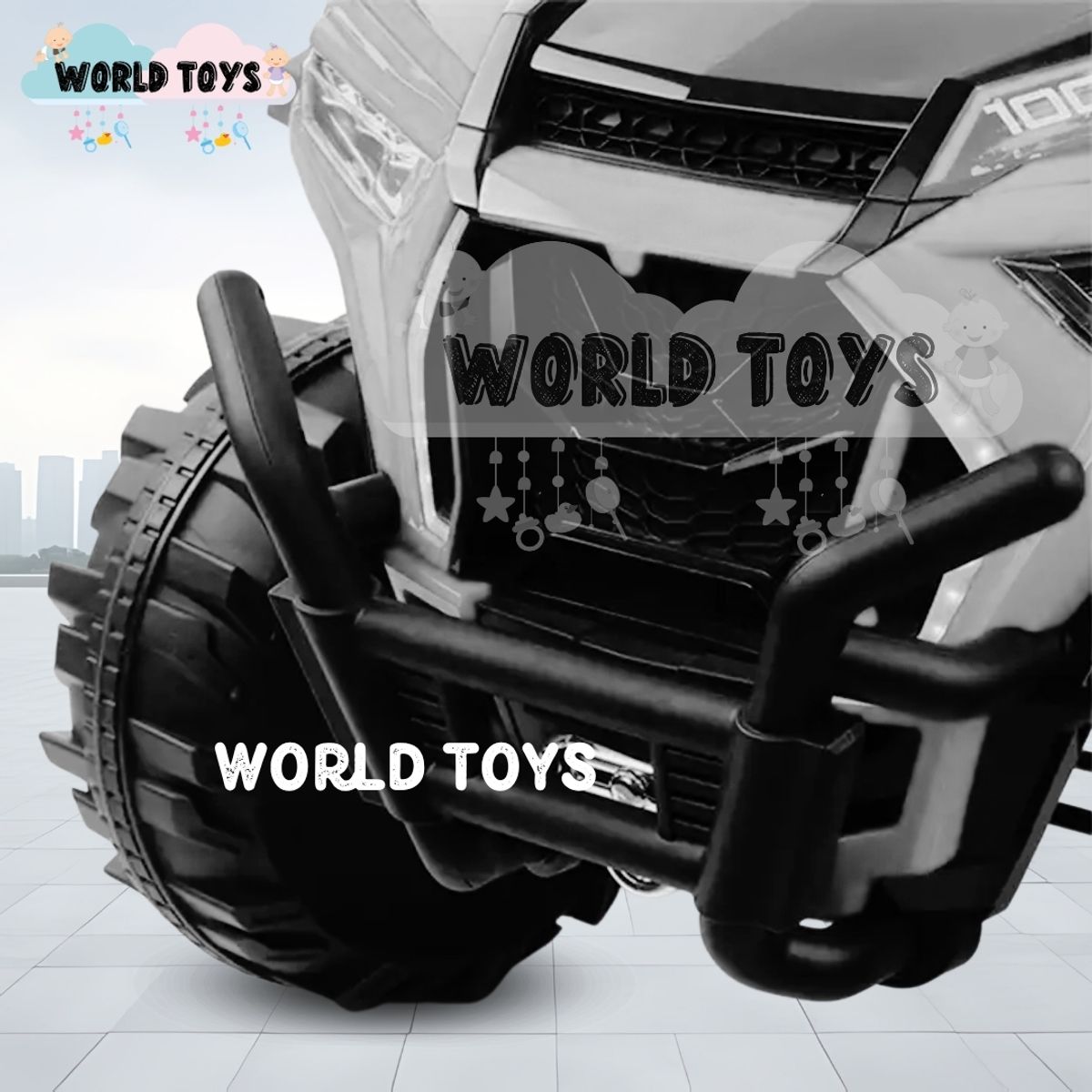 BABY - Carro a Batería 4x4 King «VOLTRON» Todo Terreno Black