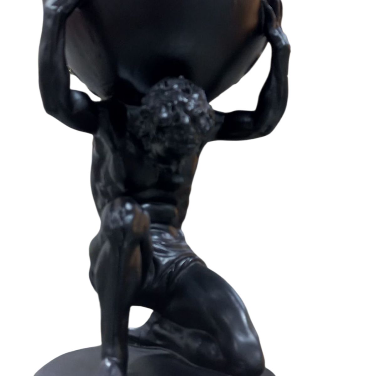 GENERICO - Escultura Decorativa Atlas Moderno en Negro - Adorno Elegante para Sala Regalo Ideal para Papá
