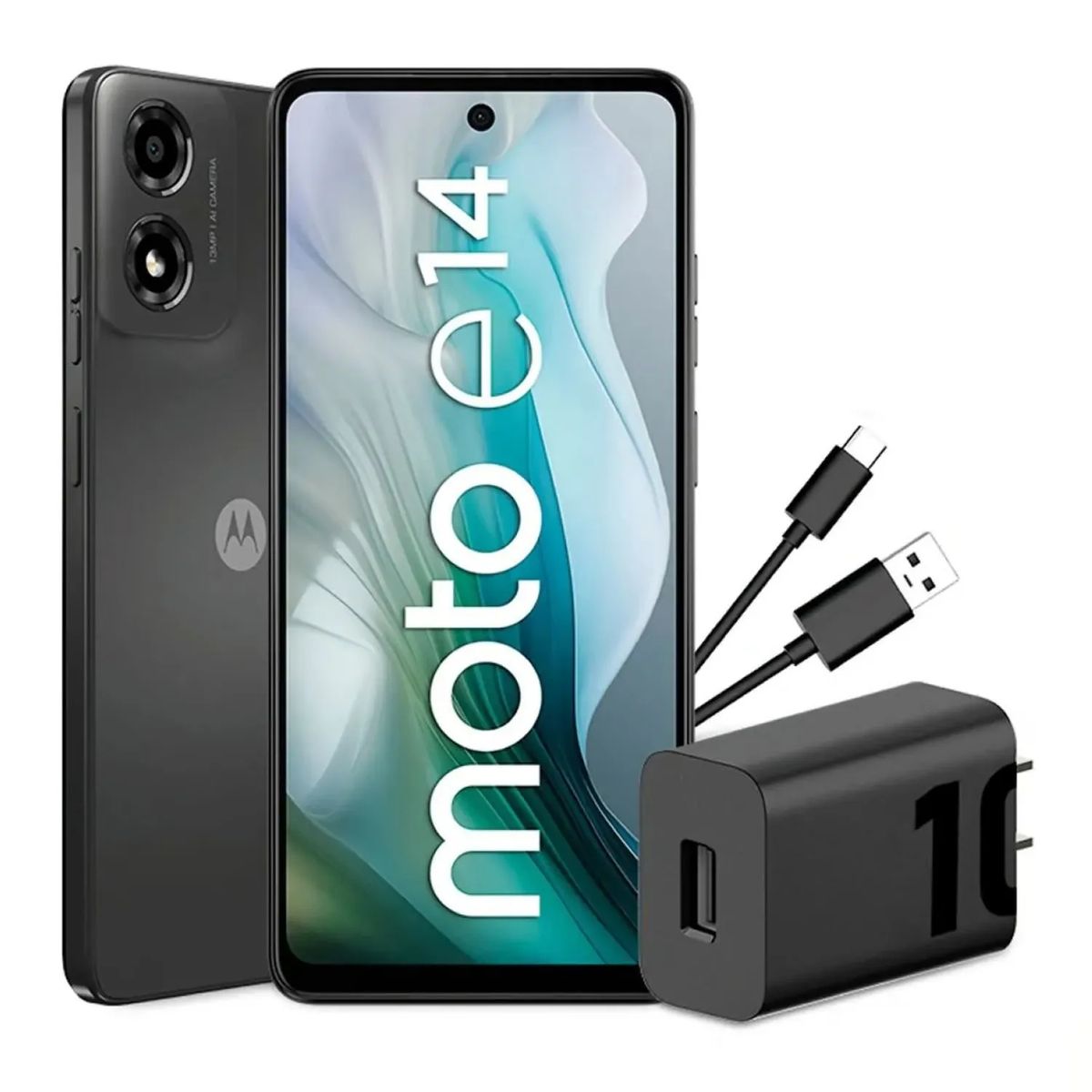 MOTOROLA - Celular Motorola Moto E14 64GB 2GB 13MP frontal 5MP 66 Pulg gris