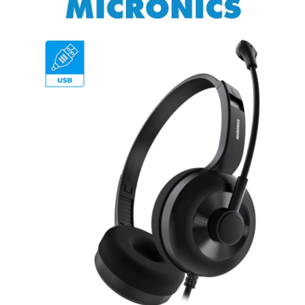 MICRONICS - Audifonos Con Microfono LOTUS MIC H803 USB MICRONICS