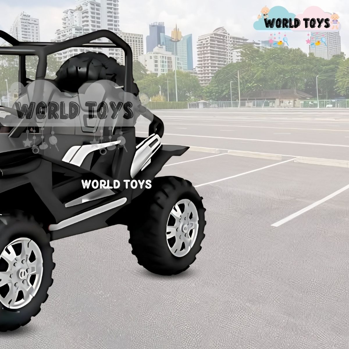 BABY - Carro a Batería 4x4 «RED FALCON» Todo Terreno Black