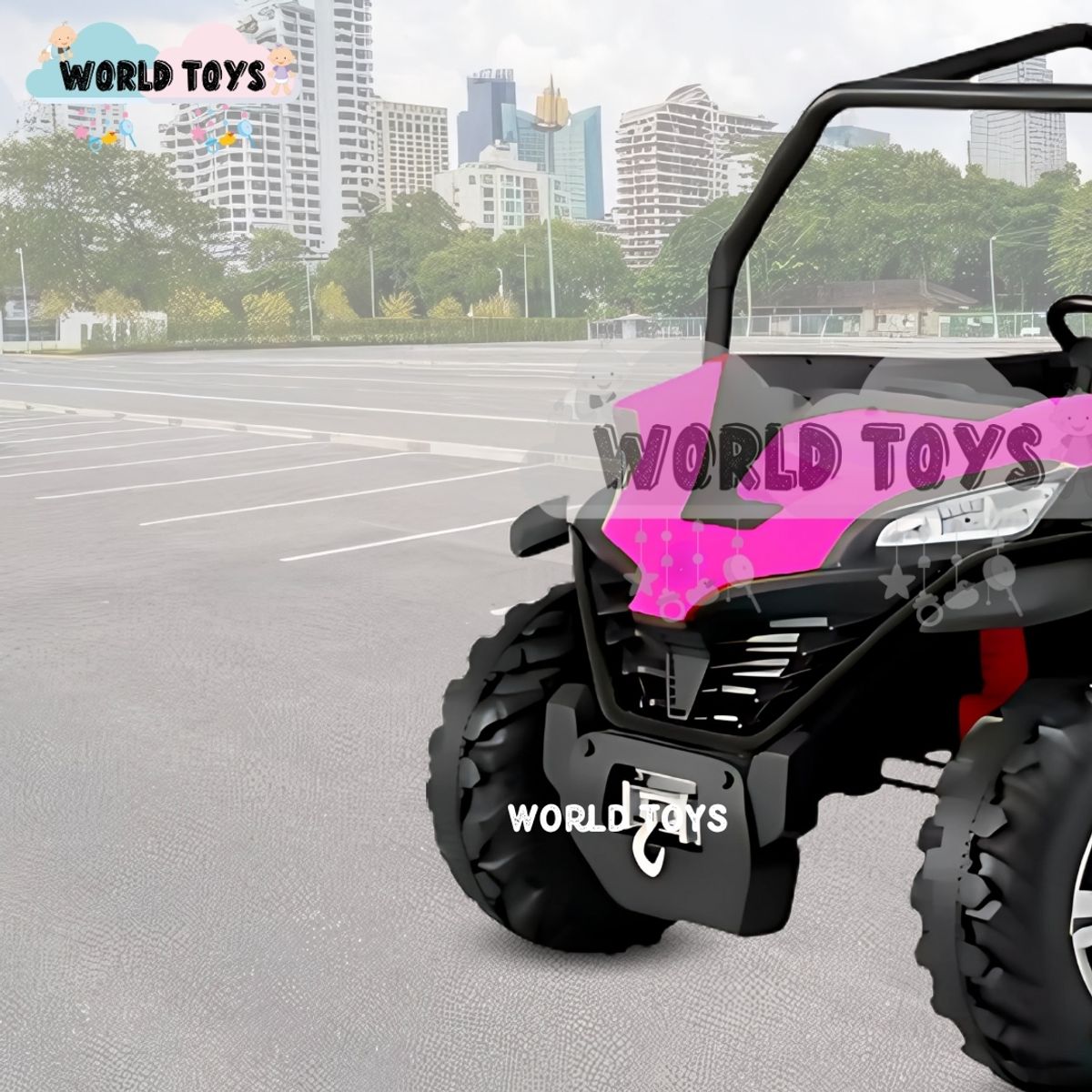 BABY - Carro a Batería 4x4 «RED FALCON» Todo Terreno Pink