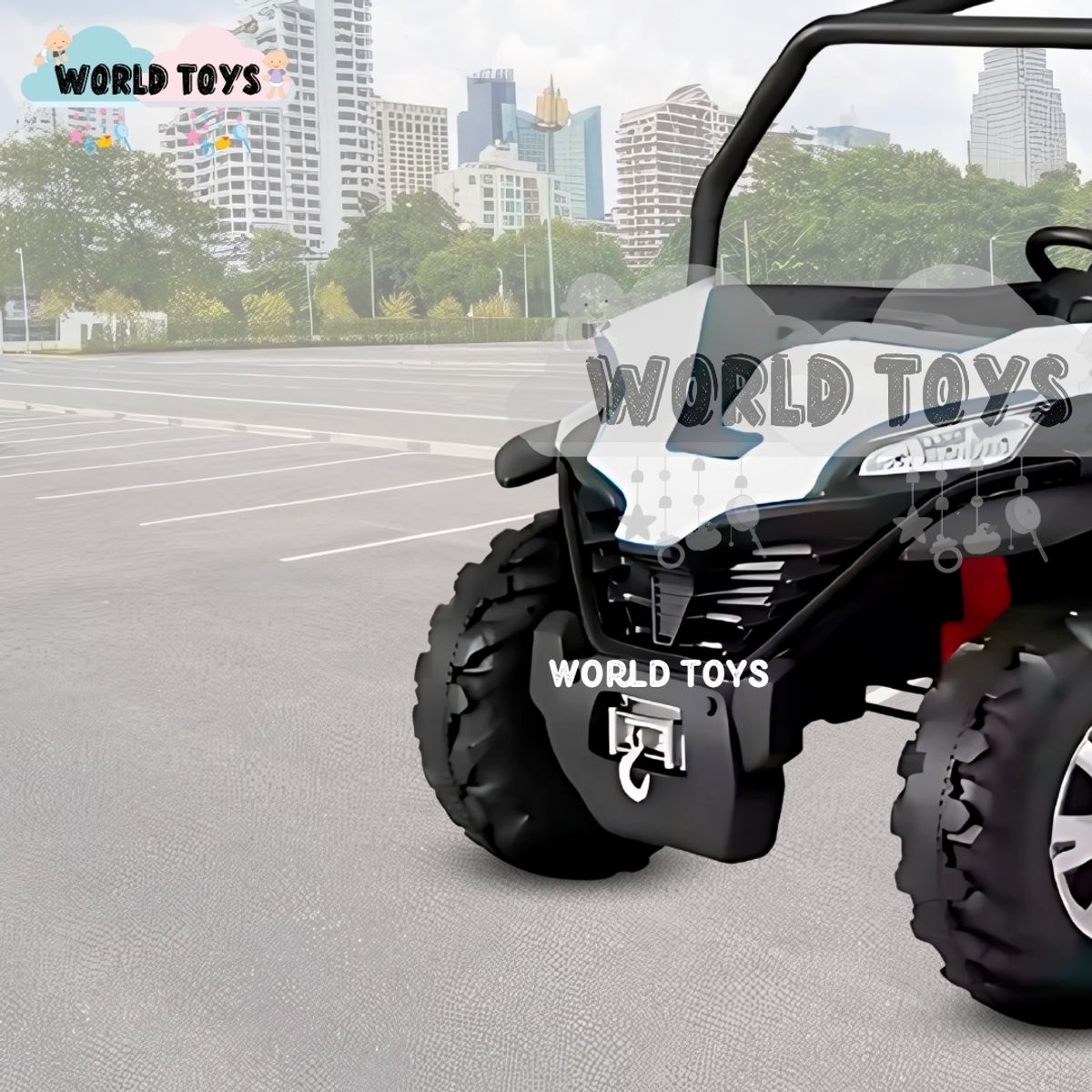 BABY - Carro a Batería 4x4 «RED FALCON» Todo Terreno White