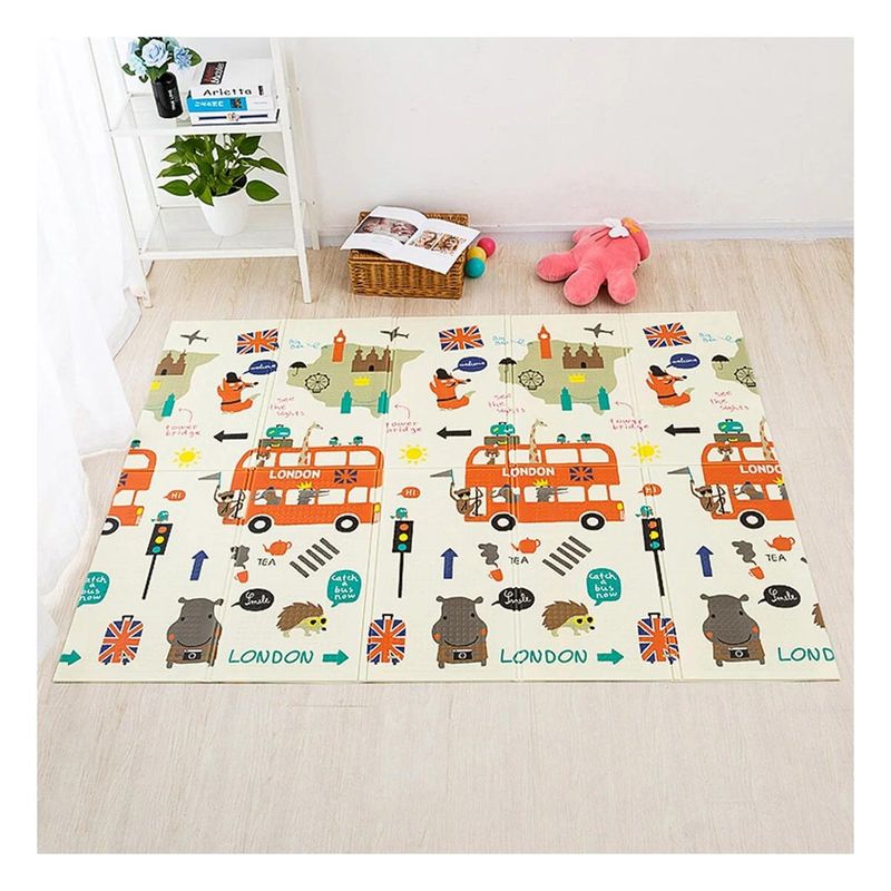 RYBIU IMPORT - Tapete Comodo para Niñas en Multicolor Y+Post-it Adhesivos