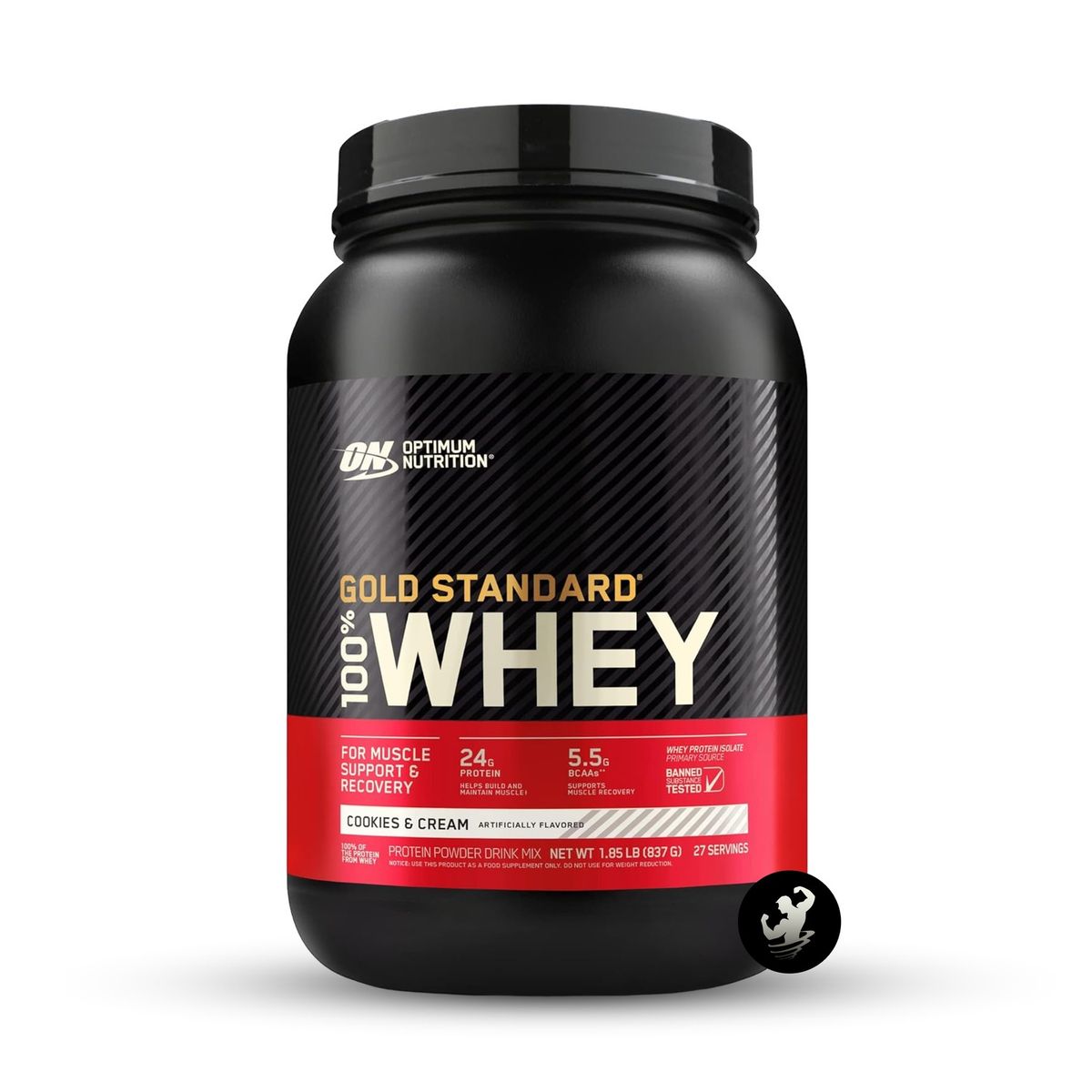 Optimum Nutrition - Proteína Gold Standard Whey 1.85 LB - Cookies and Cream