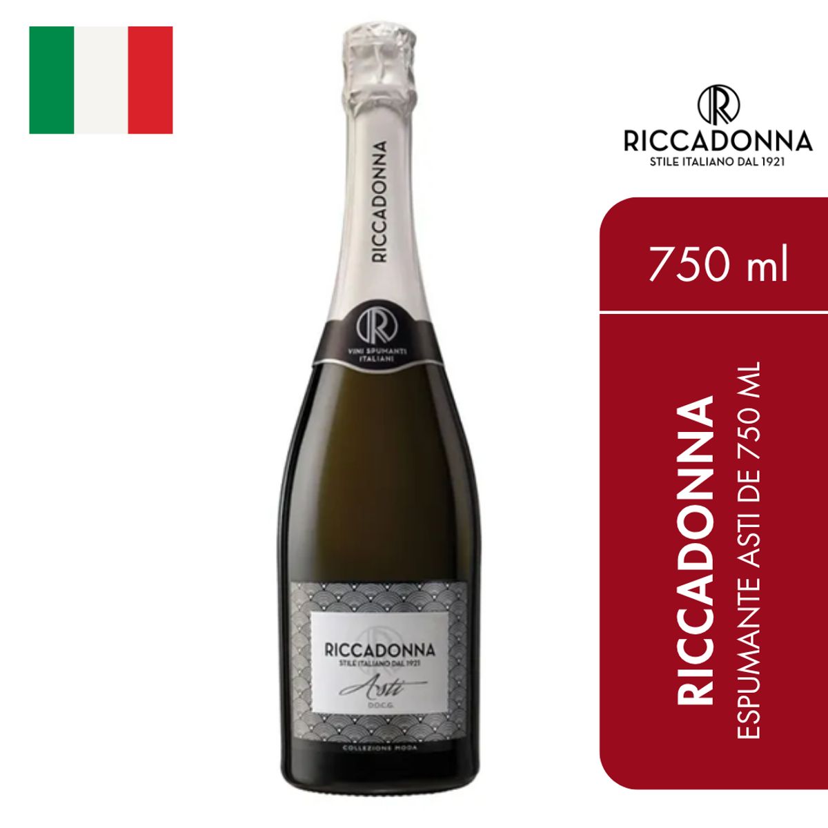 RICCADONNA - Espumante Riccadonna Asti de 750 ml