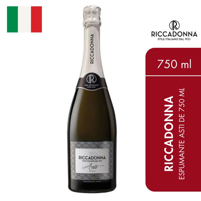 RICCADONNA - Espumante Riccadonna Asti de 750 ml
