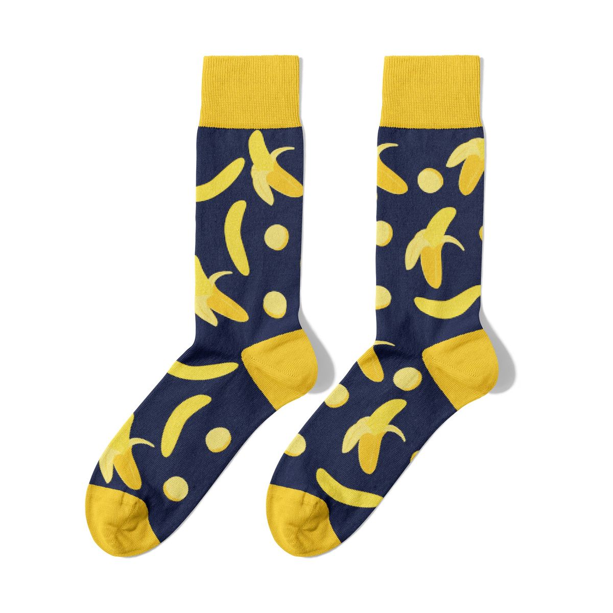 BILLY BROWN - Medias Banana con Diseño Colorido, Unisex, 1 Par