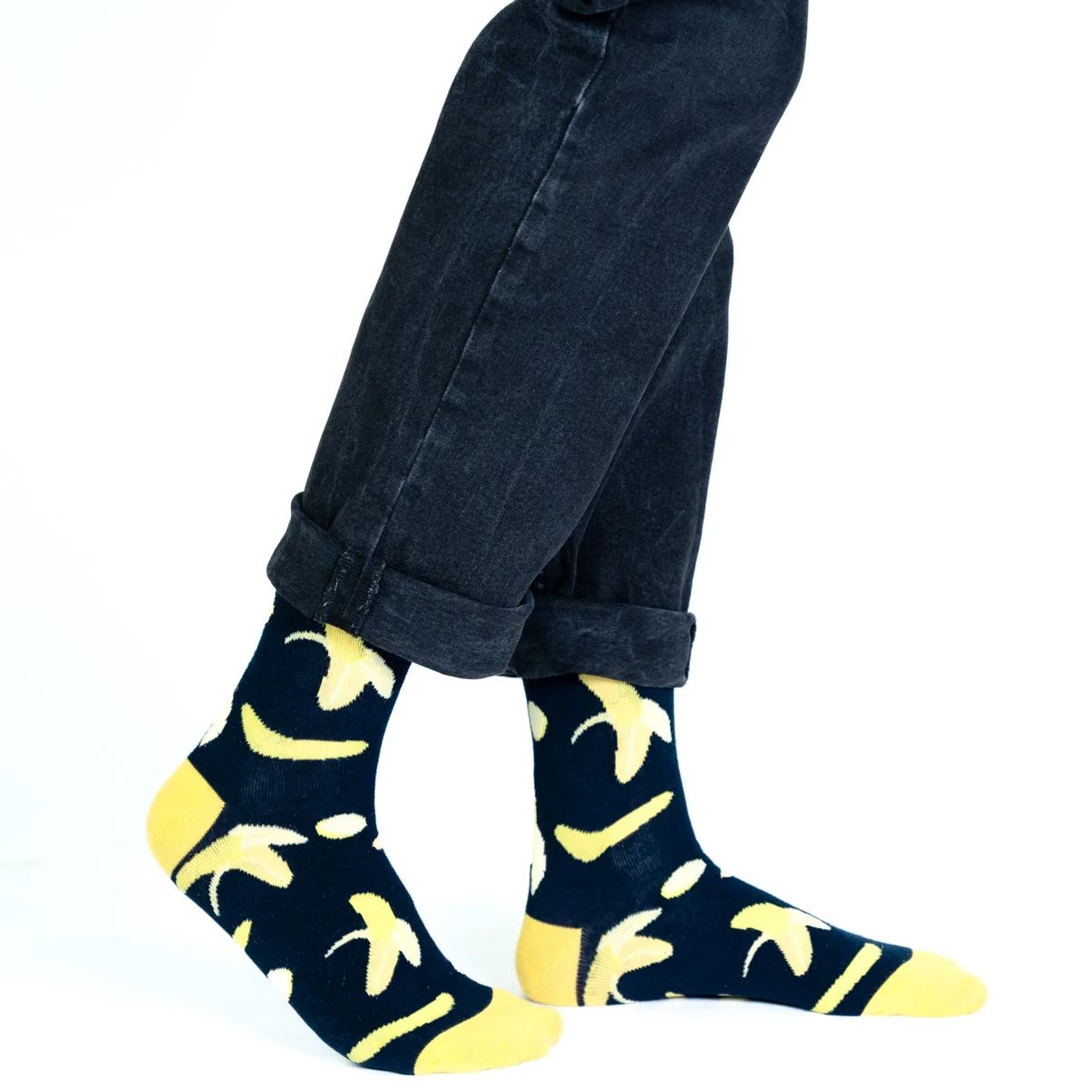 BILLY BROWN - Medias Banana con Diseño Colorido, Unisex, 1 Par