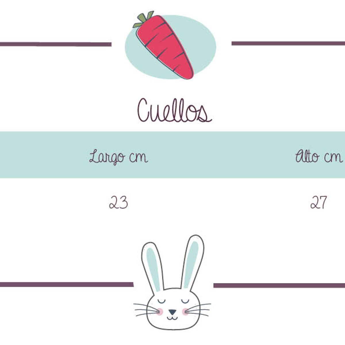 RED CARROT - Cuello color blanco con tazas