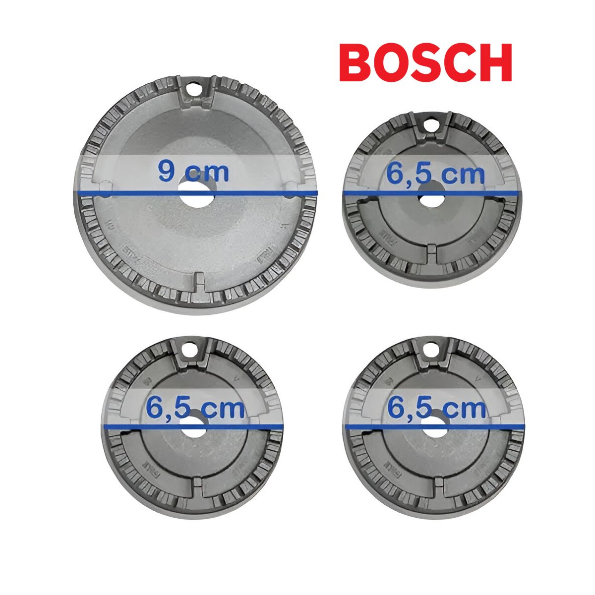 BOSCH - Juego de quemadores  Hornillas para cocina BOSCH PRO 425