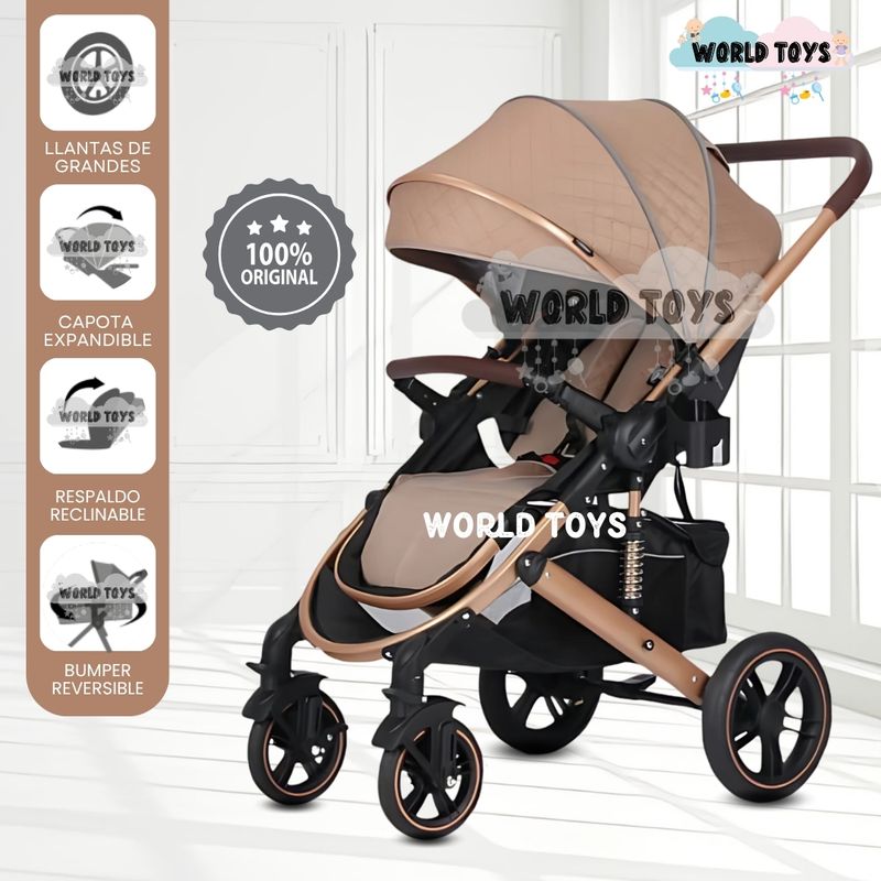 KIDS - Coche Cuna «SIOVHAN» Edición Limitada Beige