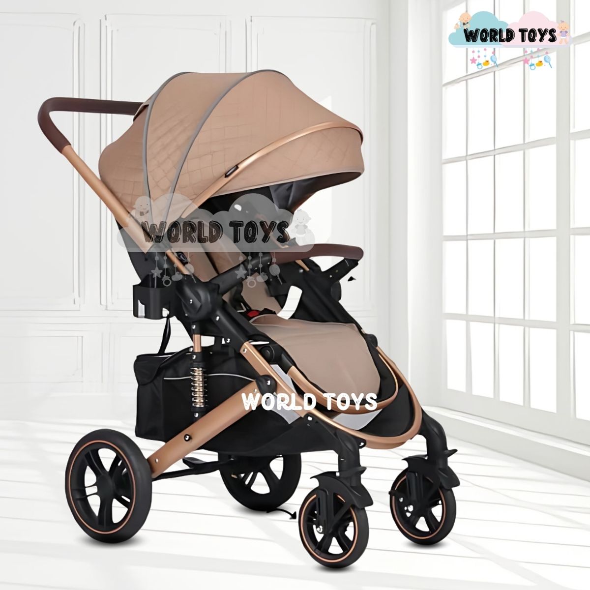 KIDS - Coche Cuna «SIOVHAN» Edición Limitada Beige