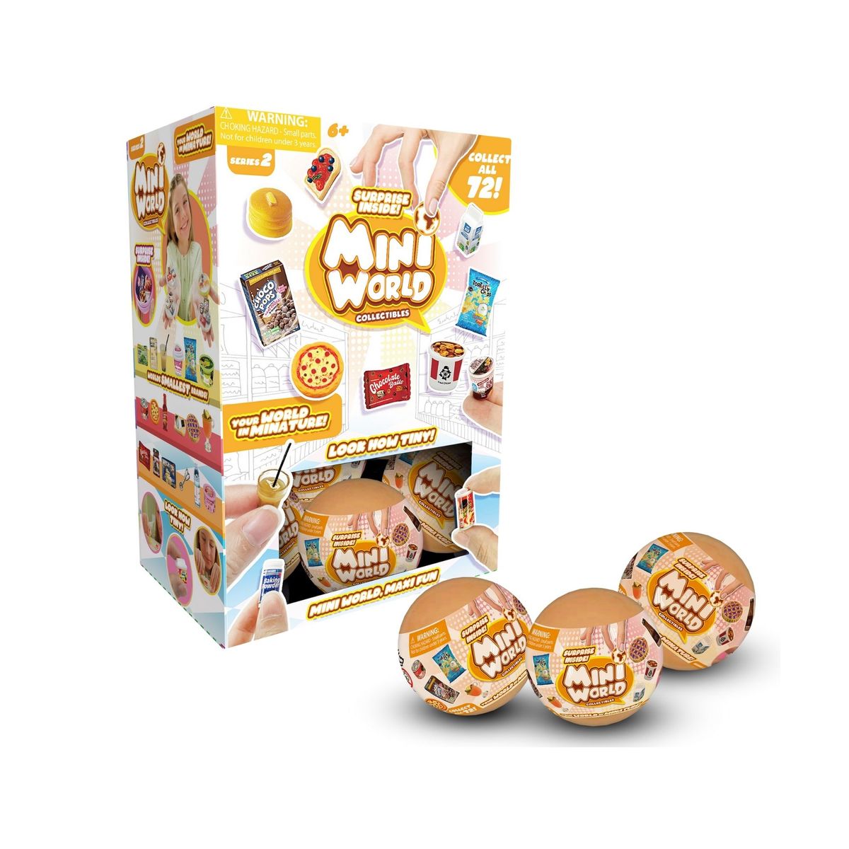 BOING TOYS - MINI WORLD COLECCIONABLES Serie2-Esferas sorpresa mini comidas 2309001x24 unid