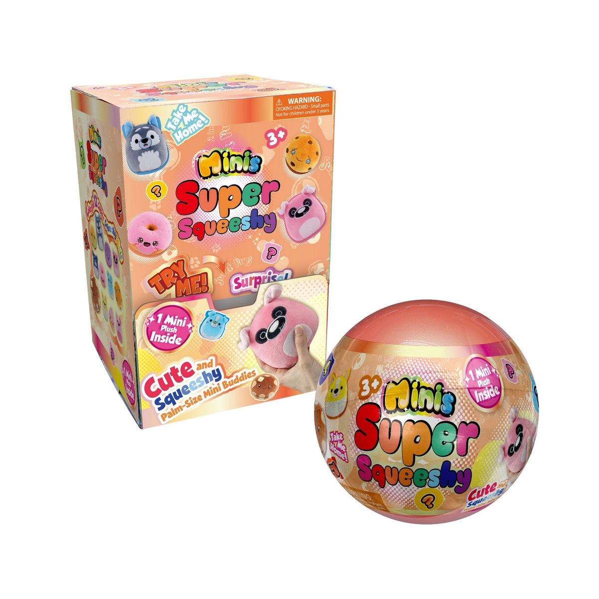 BOING TOYS - Minis Super Squeeshy Peluches sorpresa 2312005 x 12 unidades