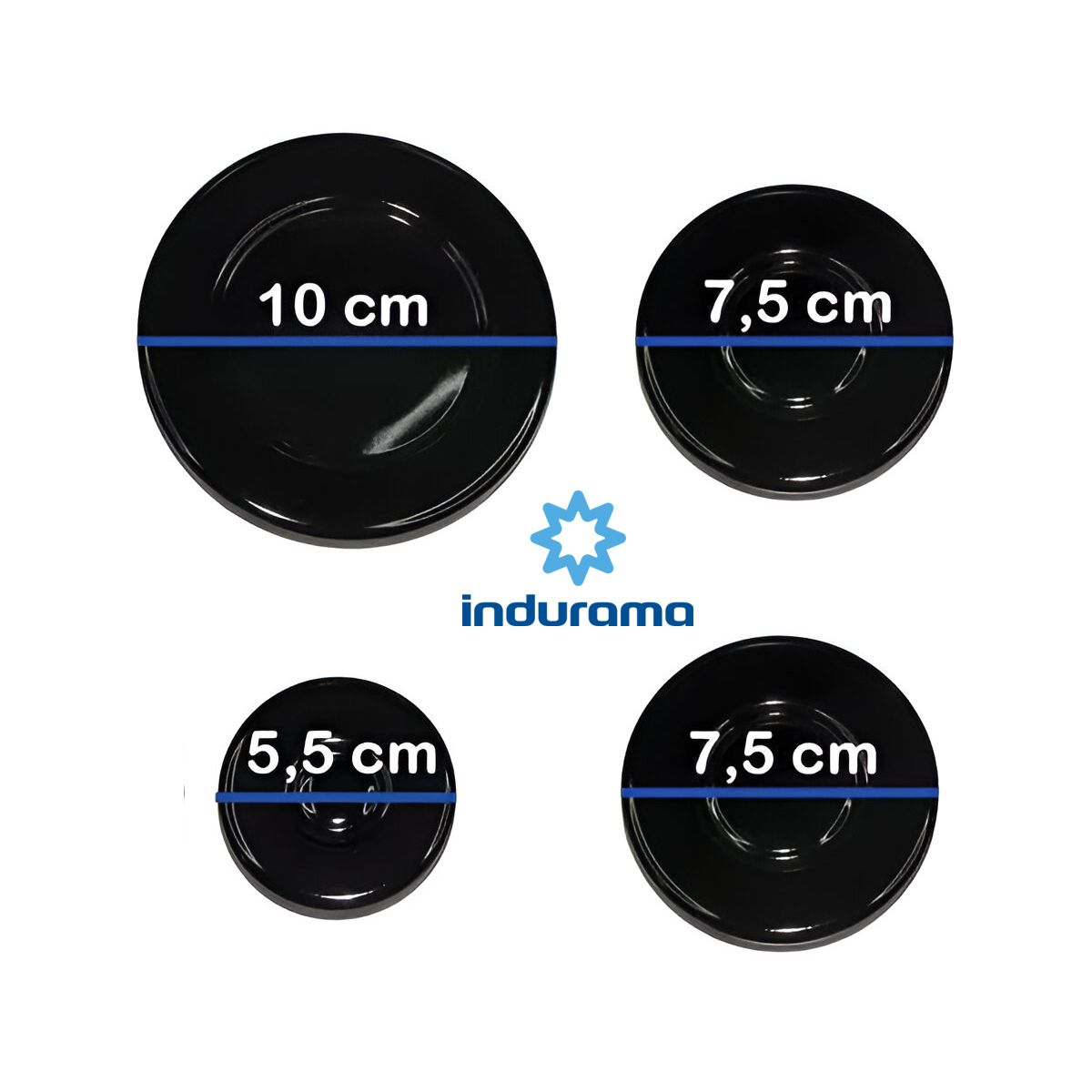 INDURAMA - Juego de 04 quemadores,Hornillas para cocina INDURAMA