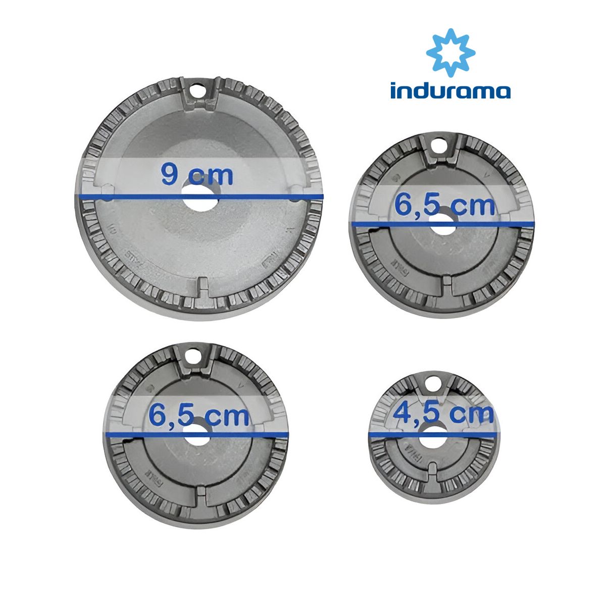 INDURAMA - Juego de 04 quemadores,Hornillas para cocina INDURAMA