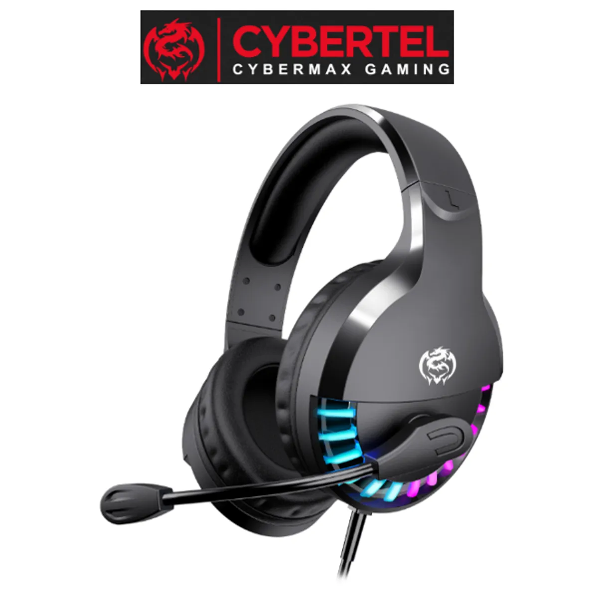 CYBERTEL - Audífonos Gamer STRIKER CBX 501U 5.1 USB RAINBOW CYBERTEL