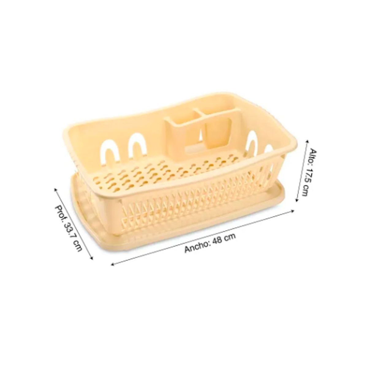 BASA - Escurridor de Platos Basa 24 Pz Buen Hogar 8159 Beige