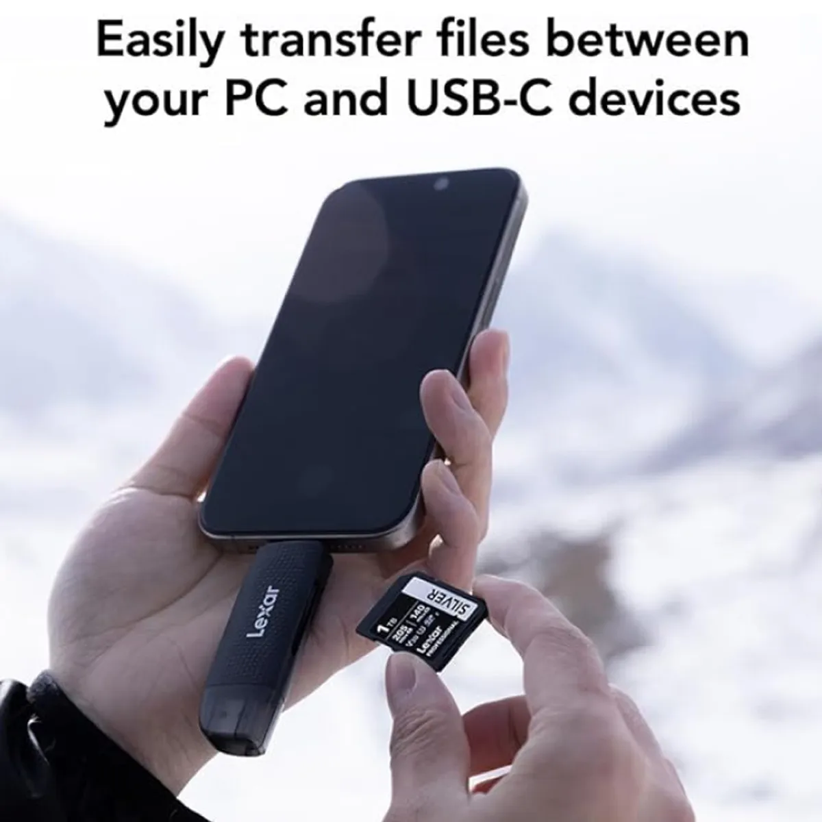 LEXAR - Lectora Lexar RW310 (SD, MicroSD) para USB-A 3.2 Gen1, Tipo C