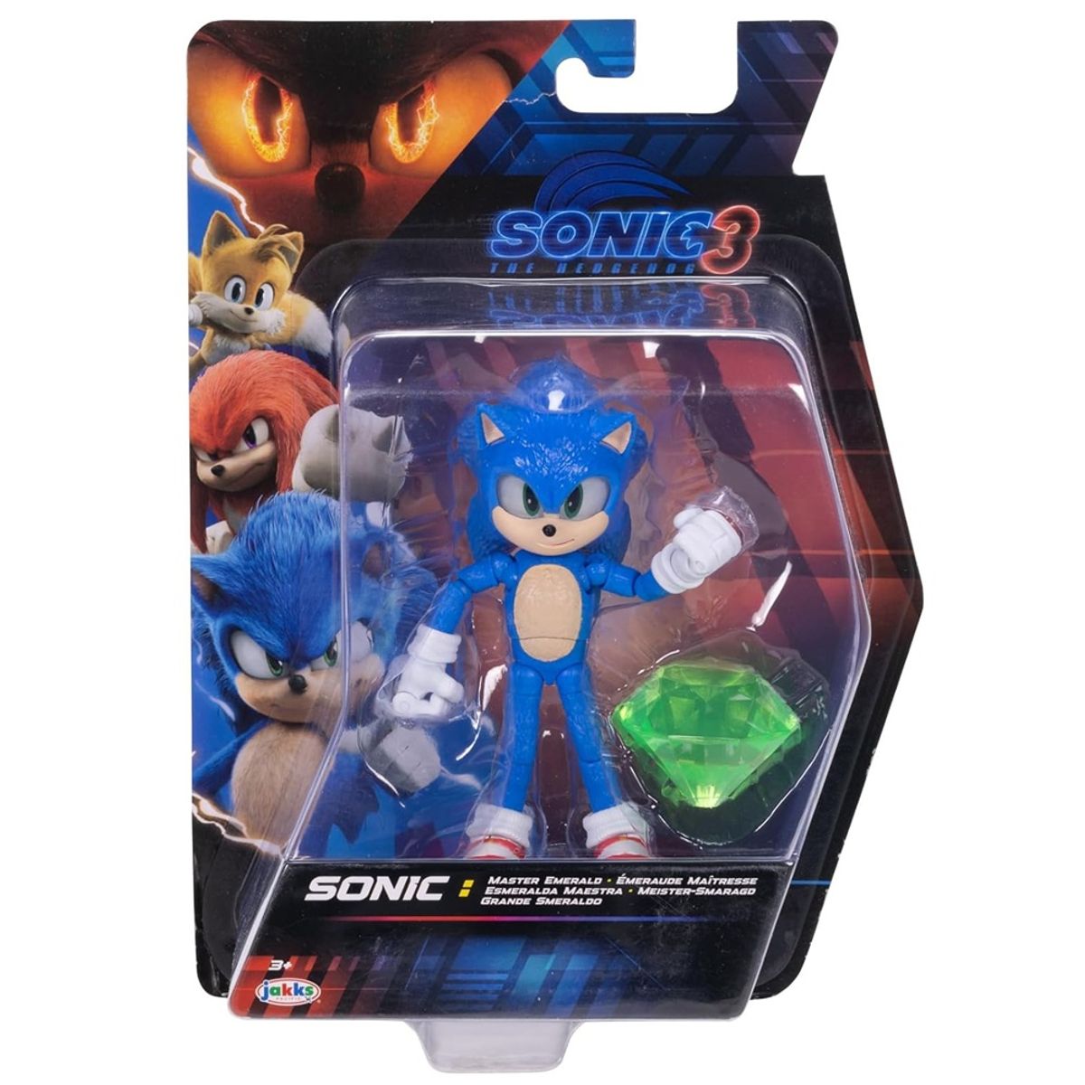 SONIC - Sonic 3 Personaje Sonic Master Emerald 5″ (13 cm)