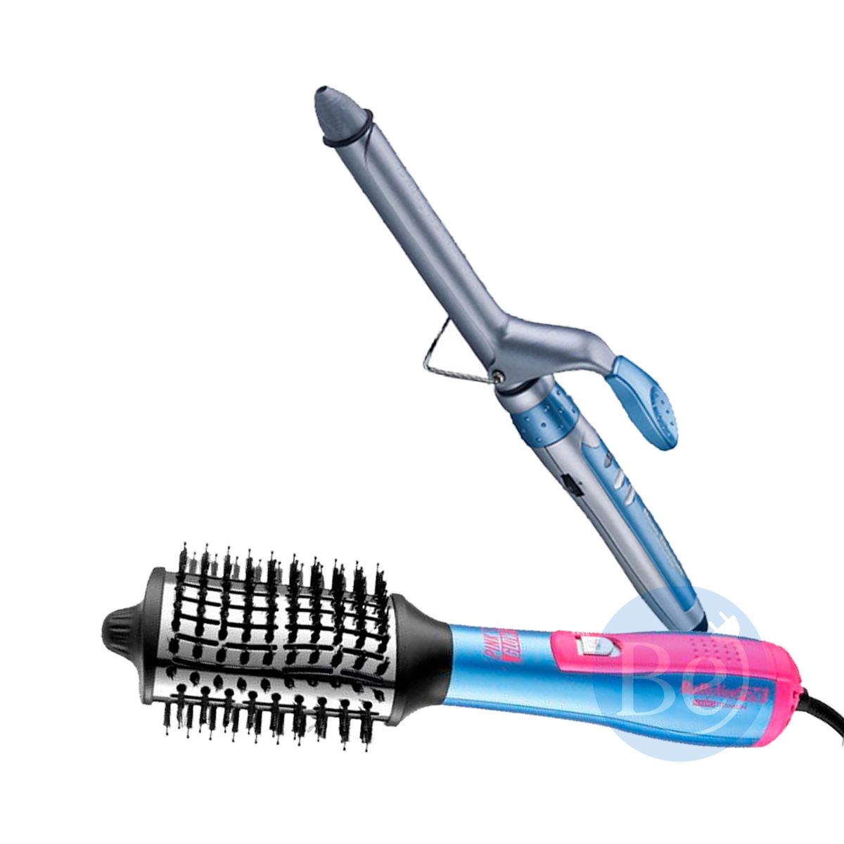 BABYLISS PRO - Combo BabylissPRO Cepillo Eléctrico BNTHBPGB300TPE y Rizador de 25mm