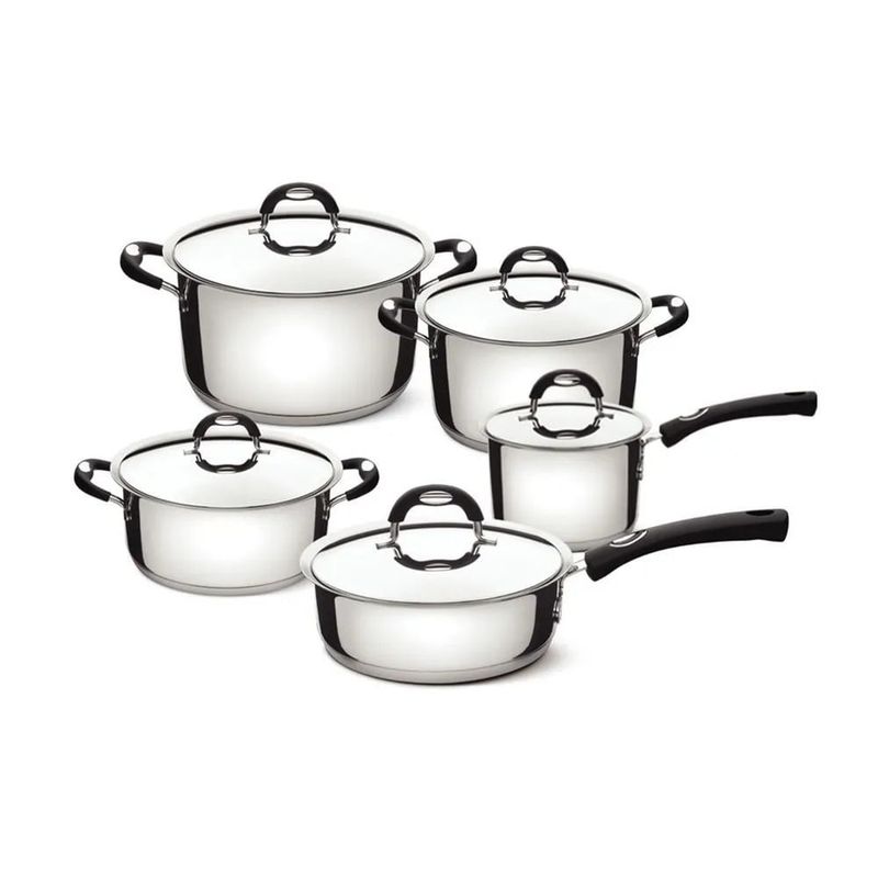 TRAMONTINA - JUEGO DE OLLAS DUO SILICONE 10 PIEZAS TRAMONTINA