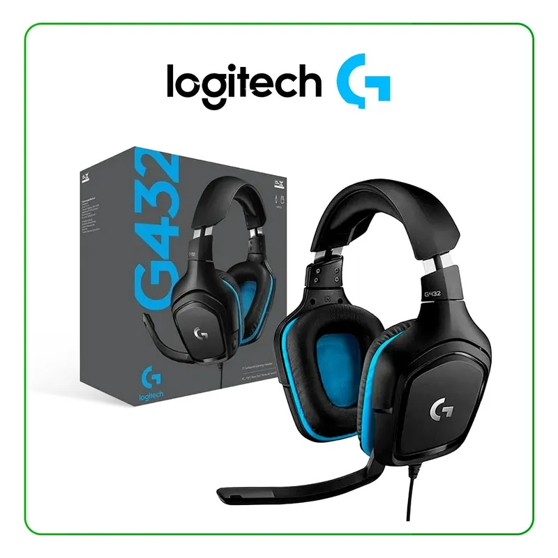 LOGITECH - Audífono logitech g432 gamer 7.1 usb - negro