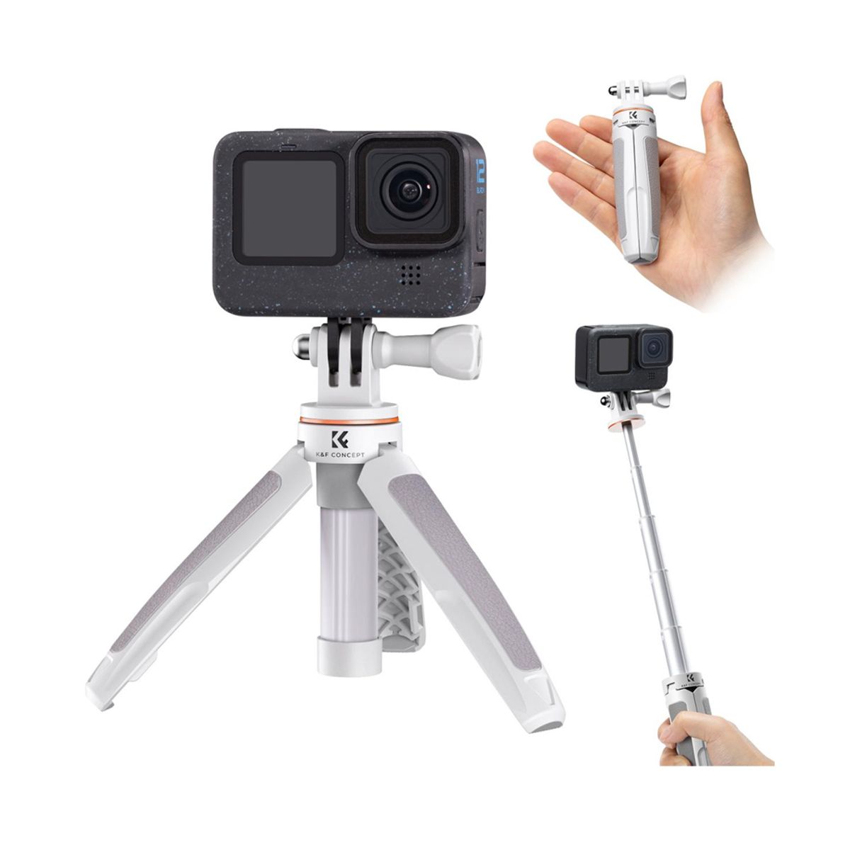 K&F CONCEPT - Tripode K&F Concept  KF09.133 MS03 - Blanco