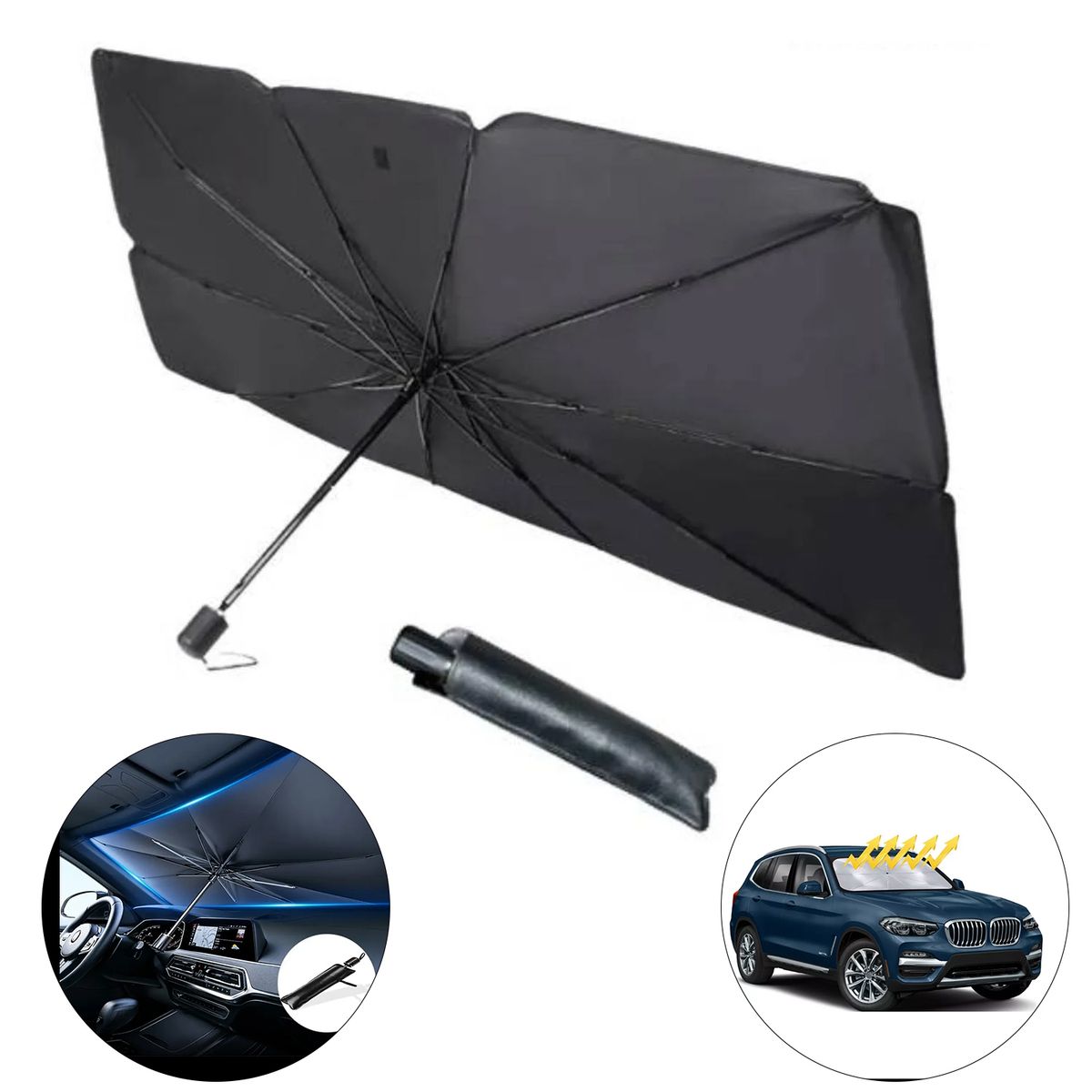 GENERICO - Nuevo Tapasol o parasol plegable UV ideal el parabrisas del carro