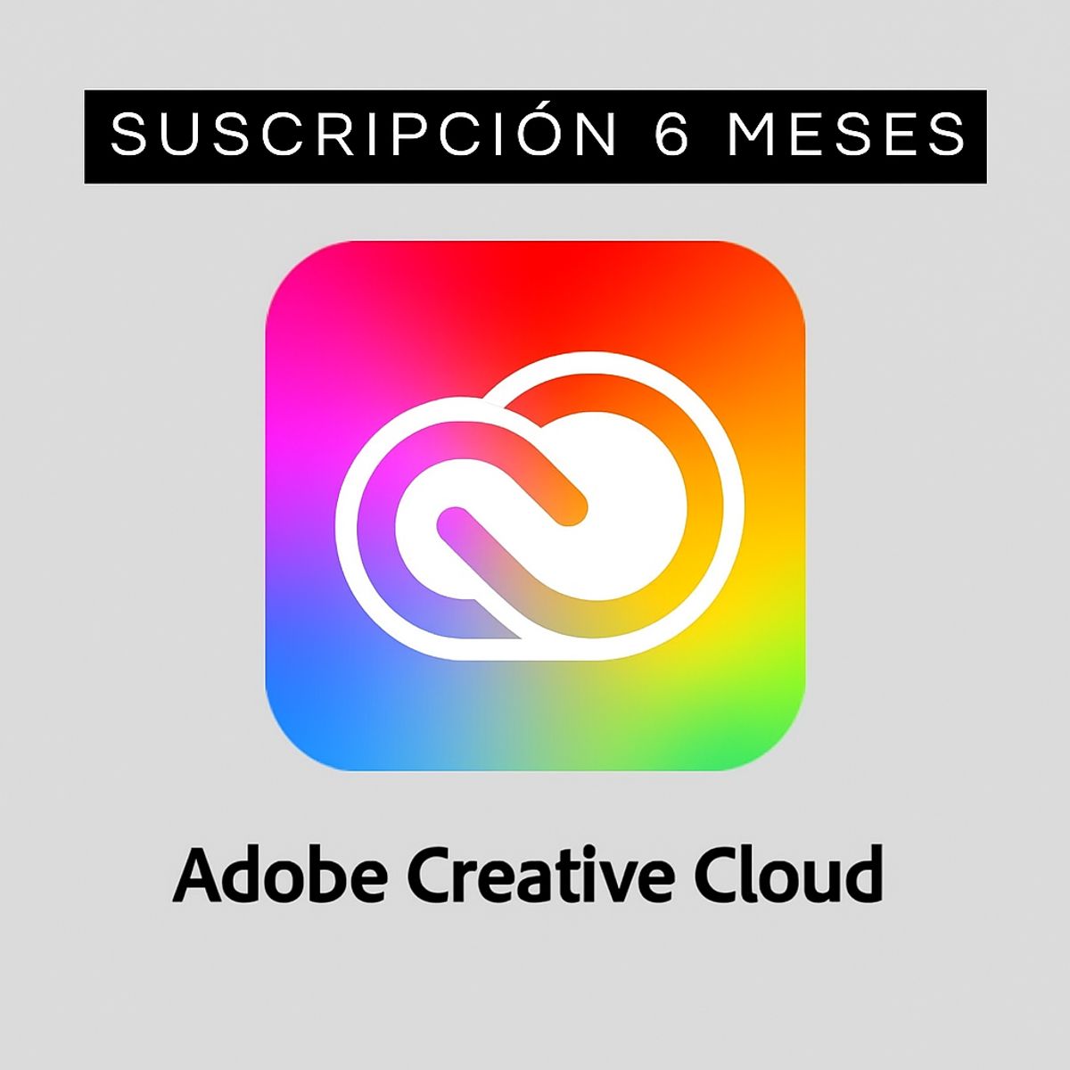 ADOBE - Licencia de Adobe Creative Cloud 6 meses Windows / Mac