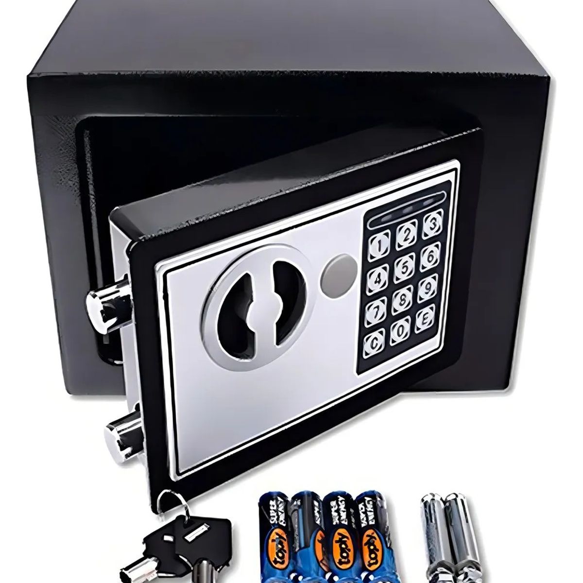 U BUY - Caja Seguridad Fuerte DigitalX2 Llaves + Teclado Color Negro