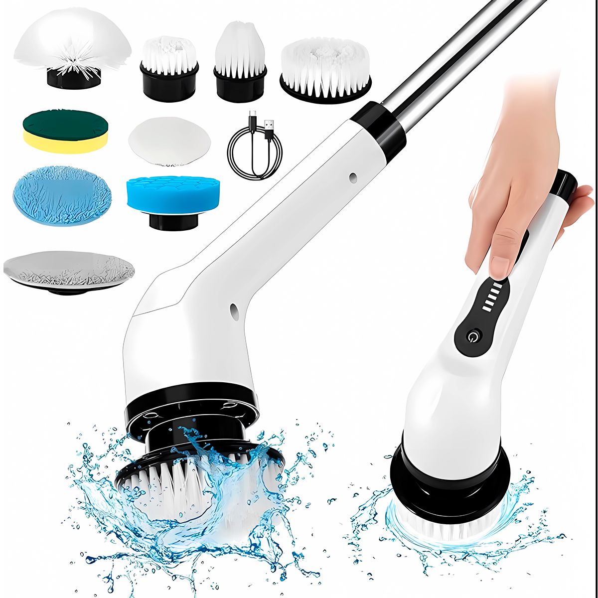 GENERICO - Cepillo de Limpieza Eléctrico Portátil