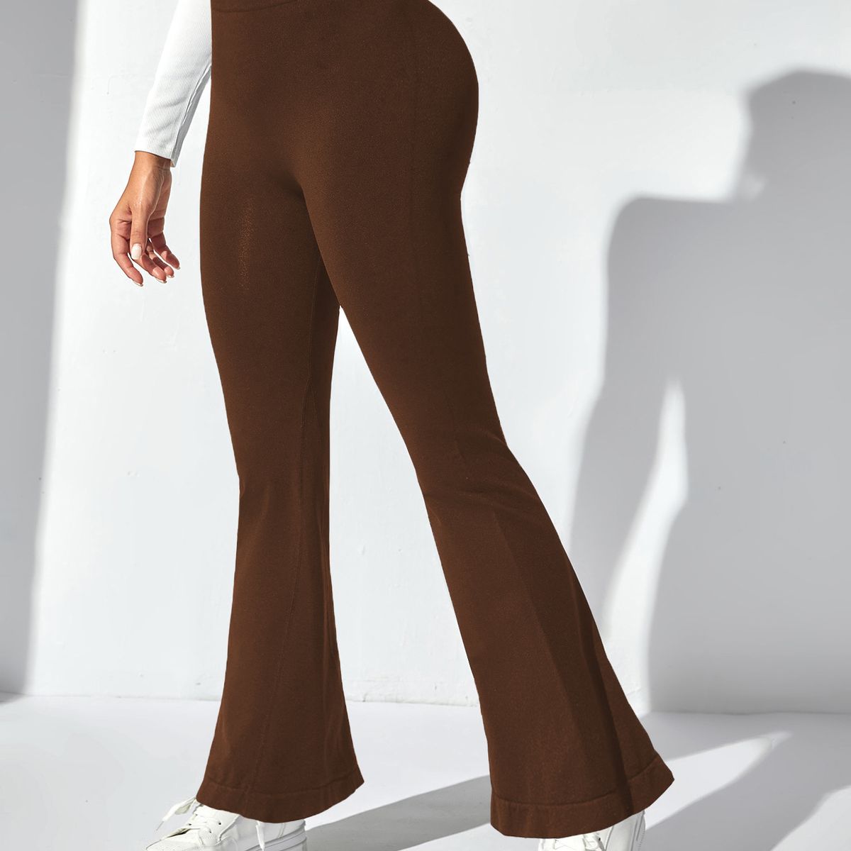 GENERICO - Leggins Flare Palazo Deportivo con Efecto Push-Up