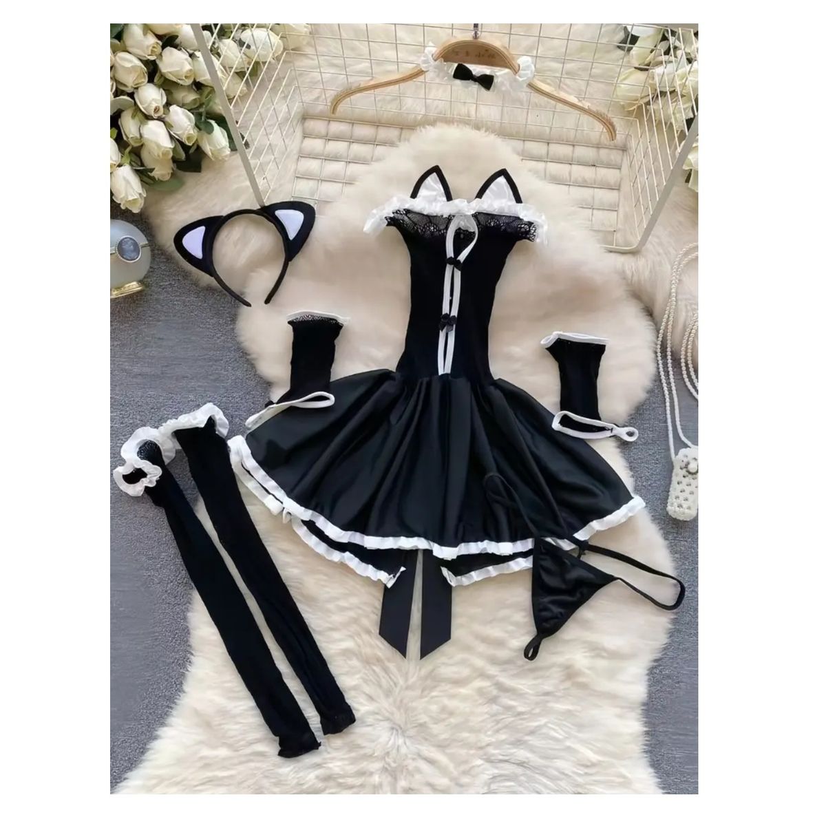 GENERICO - LENCERIA MALLA  CORPORAL CATSUIT GATITA