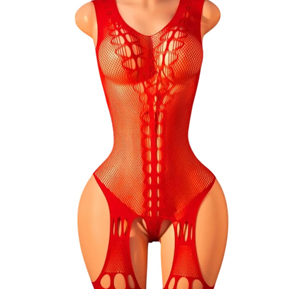 GENERICO - LENCERIA MALLA  CORPORAL CATSUIT ENTERISO