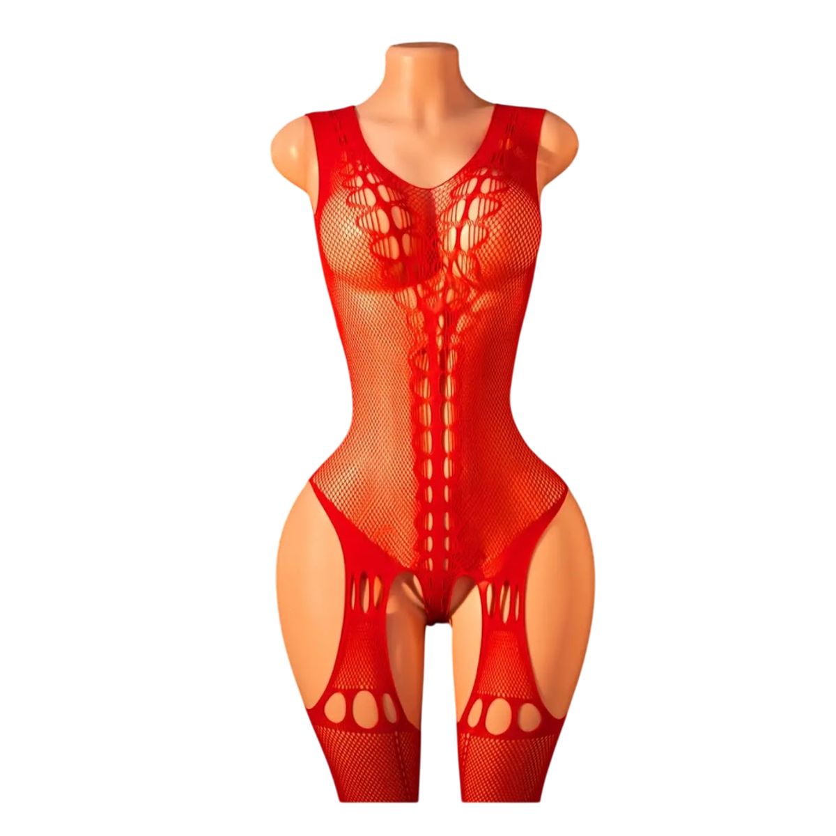 GENERICO - LENCERIA MALLA  CORPORAL CATSUIT ENTERISO