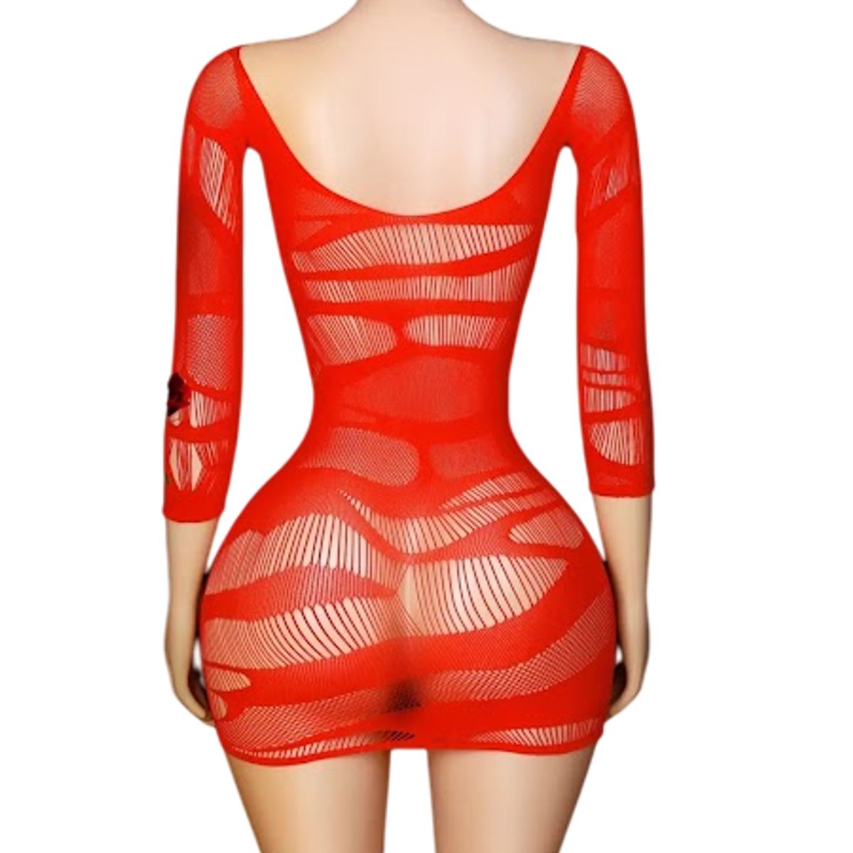 GENERICO - LENCERIA MALLA  CORPORAL CATSUIT VESTIDO