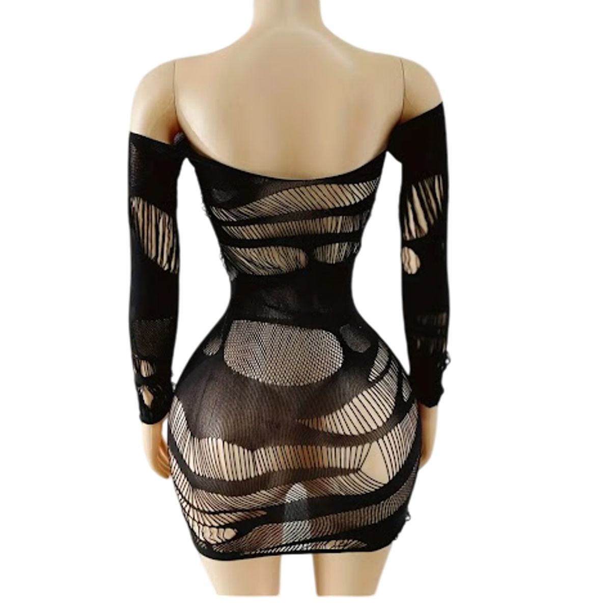 GENERICO - LENCERIA MALLA  CORPORAL CATSUIT VESTIDO