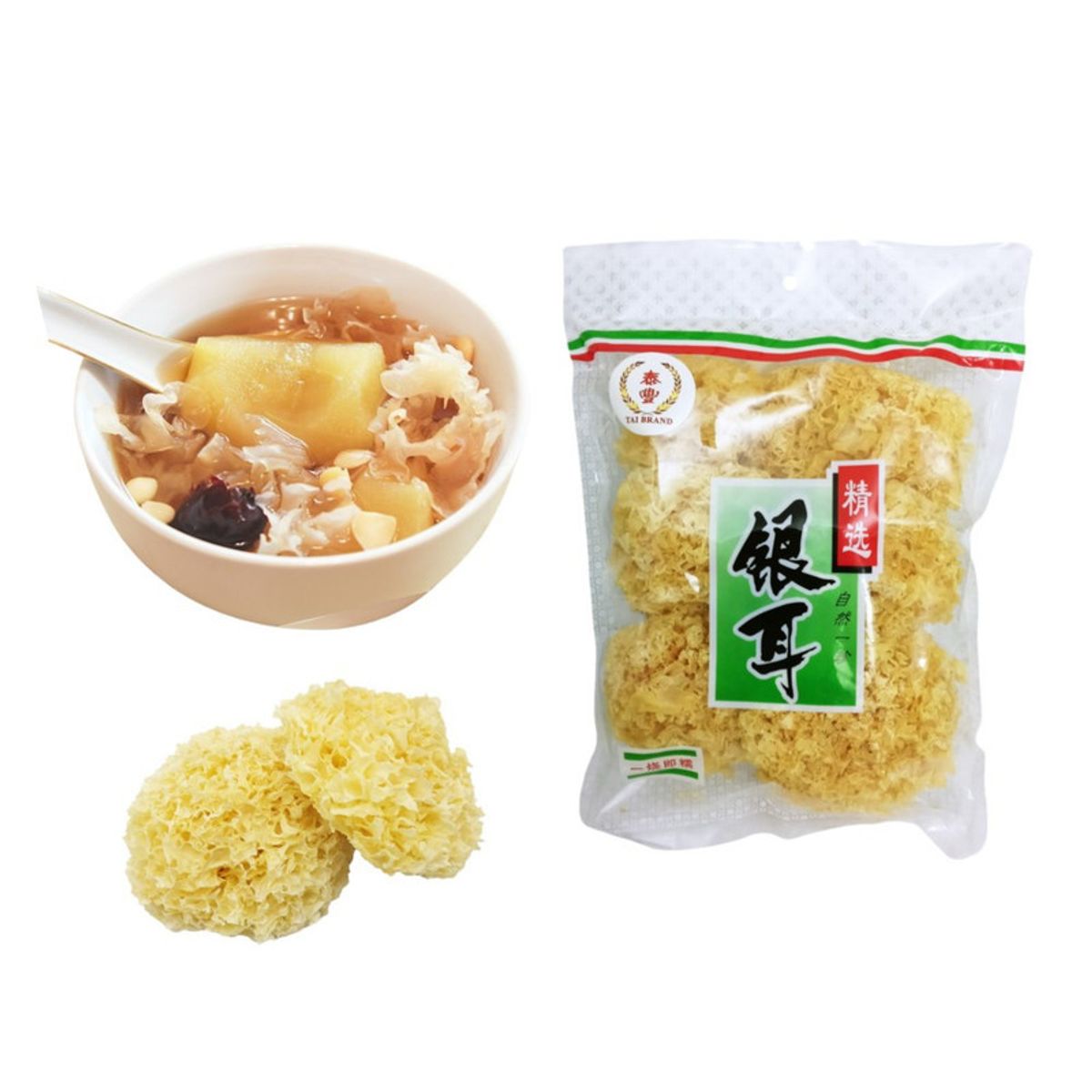 GENERICO - Hongos Seco De Nieve Tremella Fuciformis 200gr Tai Brand