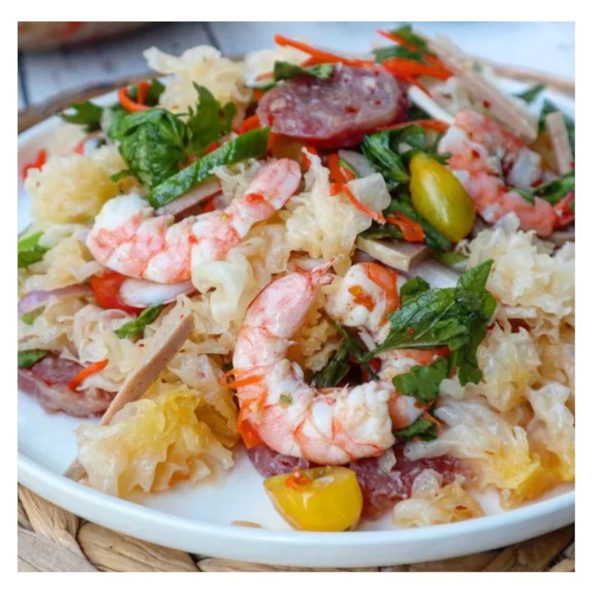 GENERICO - Hongos Seco Blanco Tremella Fuciformis 100gr Hongo de Nieve