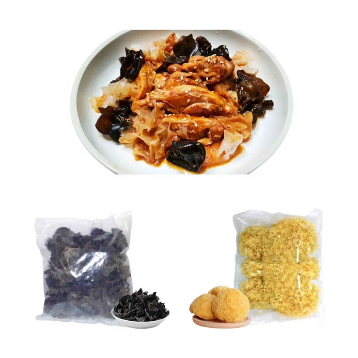 GENERICO - Pack 2u Hongo Auricula Judae y Hongo Blanco Tremella