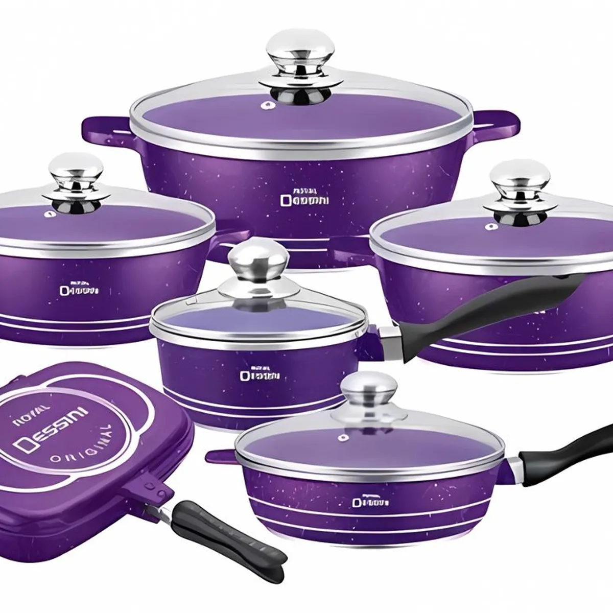 U BUY - Juego De Ollas Completo Granito 23 Piezas