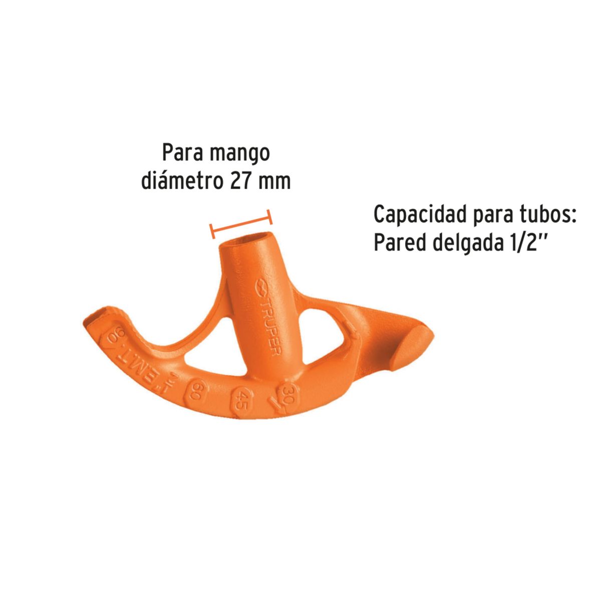 TRUPER - DOBLADOR DE TUBO CONDUIT - 1/2" - CODIGO 12845