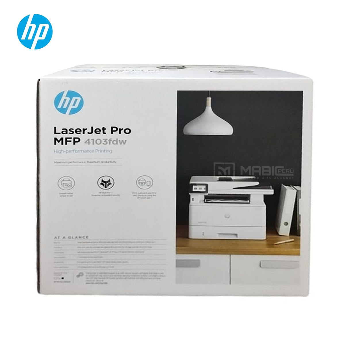 HP - Impresora Multifuncional Hp LaserJet Pro MFP 4103fdw WIFI ADF FAX